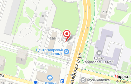 Киоск по ремонту обуви по ремонту обуви на Октябрьской улице на карте
