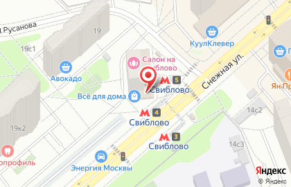 Микрофинансовая компания Кэш Поинт на Снежной улице на карте