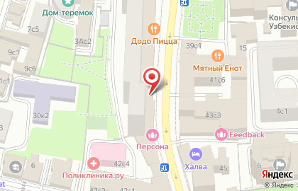 Столовая в Москве на карте