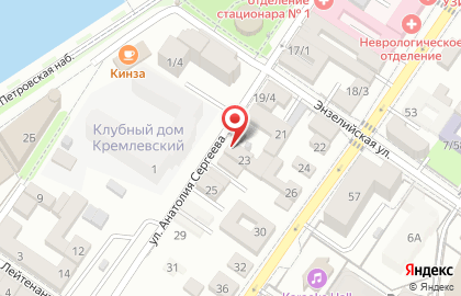 Продуктовый магазин Обжорка в Астрахани на карте