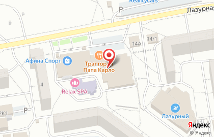Банкомат Газпромбанк на Лазурной улице на карте