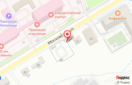 Автостоянка на Московской, 32/1 на карте