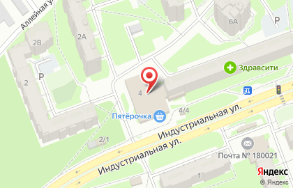 Продовольственный магазин Хорошо на Индустриальной улице на карте