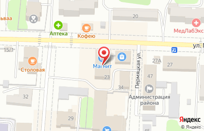 Магазин косметики и бытовой химии Магнит Косметик на улице М.Горького на карте