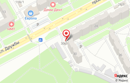 Магазин продуктов в Центральном районе на карте