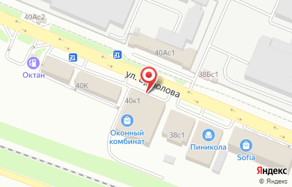 Магазин ортопедических матрасов и товаров для сна Askona на улице Ермолова на карте