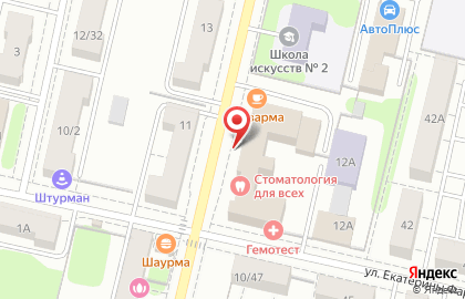 Парикмахерская Шпилька на улице Мусоргского на карте