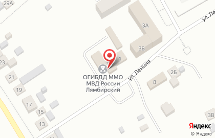 Межмуниципальный отдел МВД РФ Лямбирский на улице Ленина на карте
