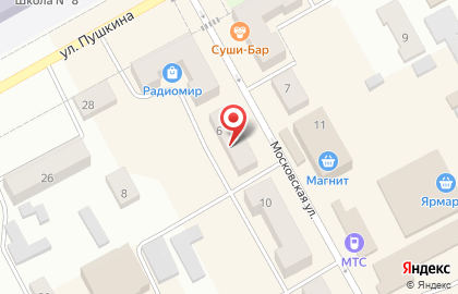 Кафе быстрого питания Wаурма, кафе быстрого питания на Московской улице на карте