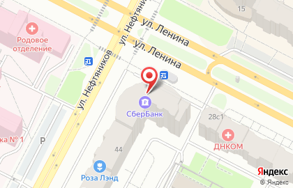 Западно-Сибирский филиал Банкомат, Ханты-Мансийский банк Открытие на улице Нефтяников, 44 на карте