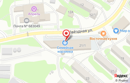 Дискаунтер Семейная корзинка в Петропавловске-Камчатском на карте