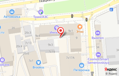 Марка на Ткацкой улице на карте