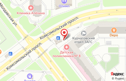 Киоск по продаже печатной продукции Роспечать на Молдавской улице на карте