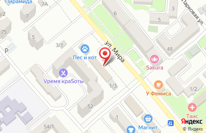 Супермаркет Пятёрочка в Георгиевске на карте