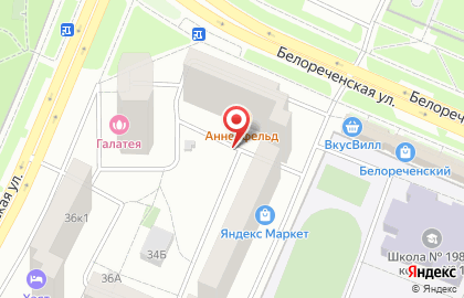 Графа на Белореченской улице на карте