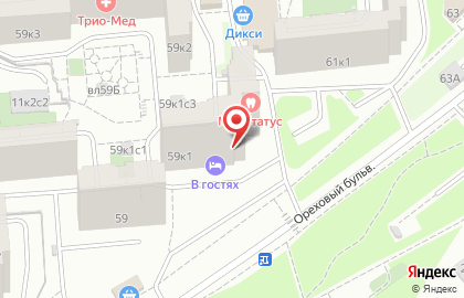 Хостел Вгостях на метро Красногвардейская на карте