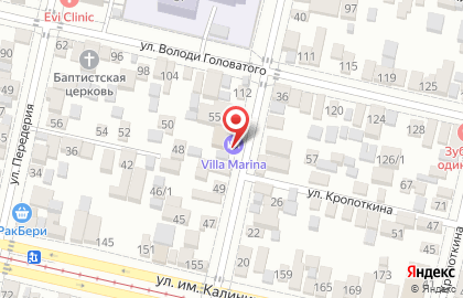 Villa Marina Hotel в Краснодаре на карте