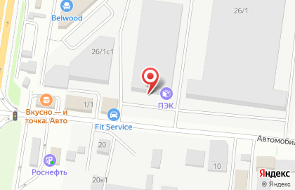 Транспортная компания ПЭК на Автомобильной улице на карте