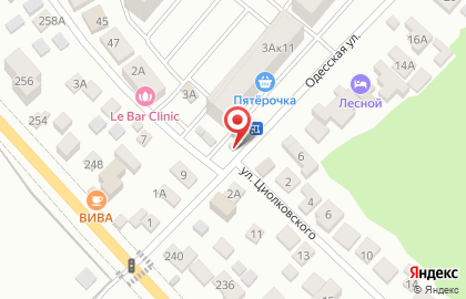 Магазин хлебобулочных изделий на Одесской улице на карте