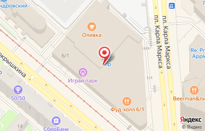 Салон мягкой мебели Prodivani на площади Карла Маркса на карте