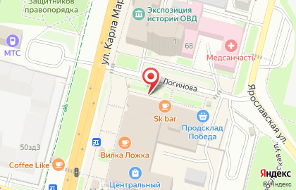 Кафе Центр в Чебоксарах на карте