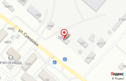 Минусинская, Государственная станция агрохимической службы на улице Суворова на карте