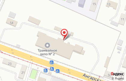 Трамвайное депо №2 в Дзержинском районе на карте