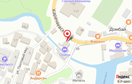 Гостиница Орион, гостиница на Карачаевской улице на карте