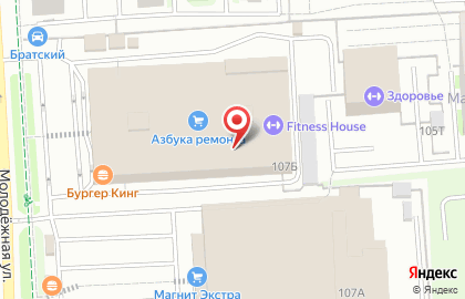 Магазин мебели из ротанга на Молодёжной улице на карте