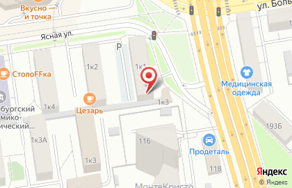 Общежитие Государственная академия строительства и ЖКК в Чкаловском районе на карте