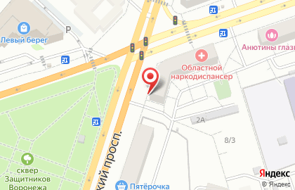 Адвокатская консультация Левобережного района на карте