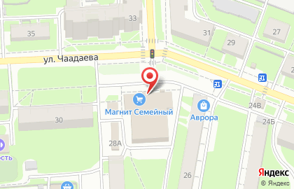 Гипермаркет Магнит Семейный в Московском районе на карте