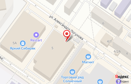 Розничный магазин Орехмаркет на улице Александра Логунова на карте
