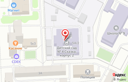 Детский сад Сказка №4 на улице Маршала Жукова на карте
