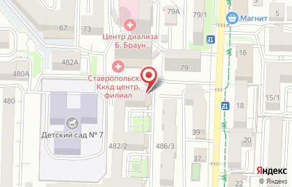 Мясной магазин в Ставрополе на карте