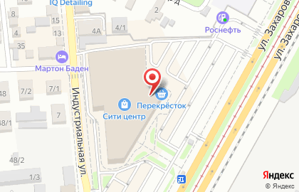 Франчайзинговый супермаркет канцелярских товаров Офискласс на Индустриальной улице на карте
