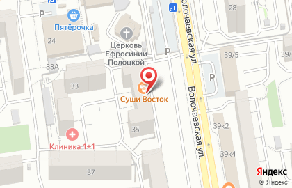 Суши Восток в Новосибирске на карте