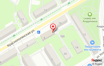 ЖИЛСЕРВИС на Краснополянской улице на карте