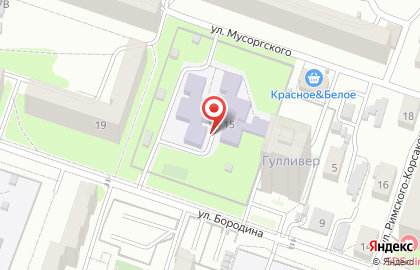 Детский сад №139, комбинированного вида на улице Бородина на карте