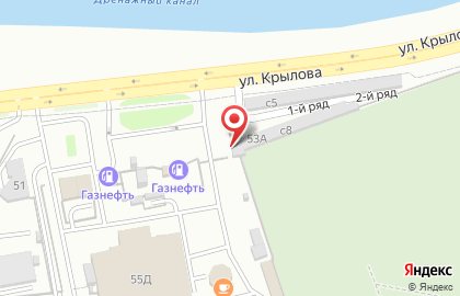 Пункт технического осмотра на улице Крылова на карте