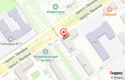 Продовольственный магазин Парус на проспекте Ленина на карте