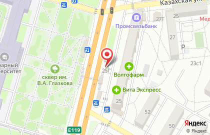 Киоск по продаже хлебобулочных изделий на Университетском проспекте на карте