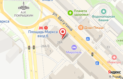Магазин Экзотический трикотаж на площади Карла Маркса на карте