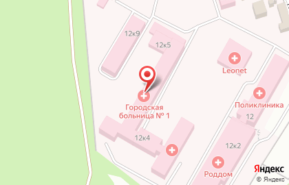 Больница Прокопьевская городская больница на Подольской улице, 12 к 5 на карте