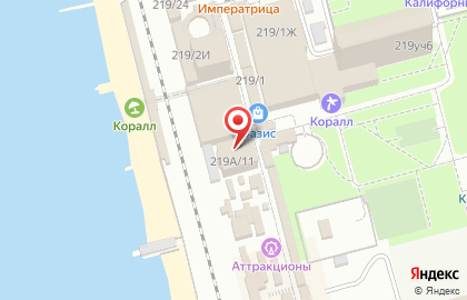 Гостиничный комплекс Оазис в Адлерском районе на карте
