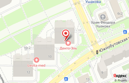 Стоматологическая клиника Дента-Эль на Южнобутовской улице на карте