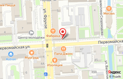 Швейная фабрика Динамо в Советском районе на карте