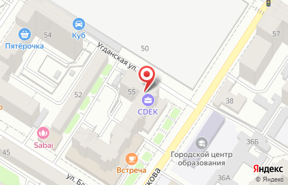 Служба экспресс-доставки СДЭК на улице Богомягкова на карте