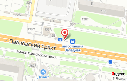 Киоск по продаже печатной продукции Лига-Пресс на Павловском тракте на карте
