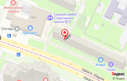 Кафе-кондитерская Север-Метрополь на метро Академическая на карте